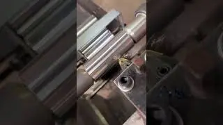 Process of rapidly smoothing the surface of metal #machine #cnc #lathe