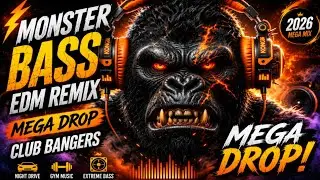 MONSTER BASS EDM REMIX 2026 🔥 Mega Drop Club Bangers | Extreme Night Drive & Gym Music