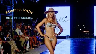 4K Vertical ] Roselle Swim | 2024 Miami Swim Week | Planet Fashion | Paraiso Miami Beach