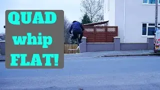 QUAD WHIP FLAT TRICK CHALLENGE 2018!! (quad whip flat on a scooter)