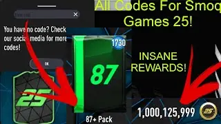 Smoq Games 25 Codes (ALL 99+ CODES) (INSANE REWARDS)