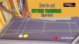 Best way to cut Trousers for men and women, step by step in English language