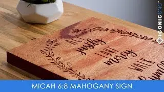 Micah 6:8 Wood Sign