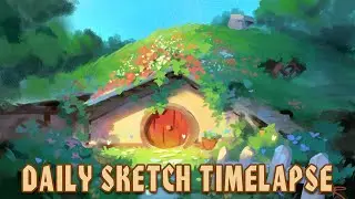 Daily sketch - Secret garden