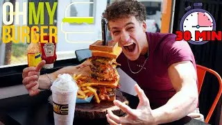 THE 8LB OHMYBURGER CHALLENGE🍔😱