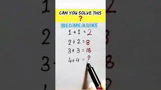 CAN YOU SOLVE THIS ❓#math #puzzle #canyousolve #shorts #viral