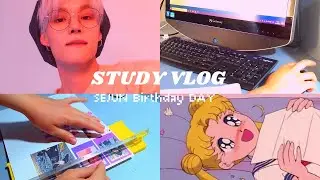 #journalwhihtme #studywhitme #kpop Study VLOG ✨🌸📚