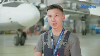 Автационно-техническая база авиакомпании "Якутия". Профессия авиатехника.