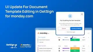 GetSign improves new document template editing UI for better workflow automation on 