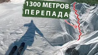 Полный спуск с Садзели в Коби | Фрирайд в Гудаури