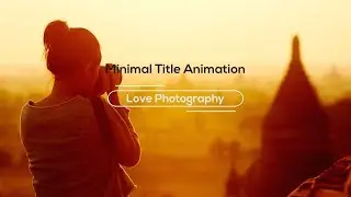 Minimal Title After Effects