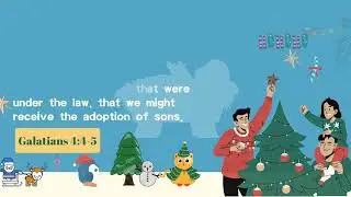 Galatians 4:4-5 Christmas Bible Verse || Bible Verse || Christian Projects