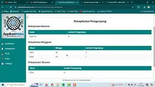 Aplikasi Web Buku Tamu Responsive PHP 8+ Bisa Custom  (Source Code)