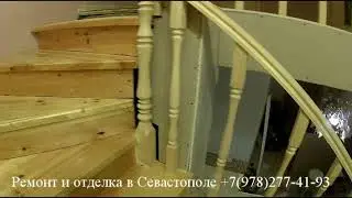 Обшивка лестницы гипсокартоном, повтор ступенек, установка пластиковой двери