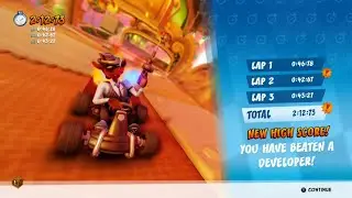 Hot Air Skyway - Developer Time Beaten!! - CTR Nitro-Fueled