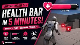 Unreal Engine 5.5: Simple Health with UI | Beginner Friendly Guide #unrealengine #ui