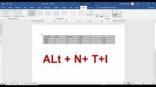 How to make table by + & - | column selection in ms word Trick