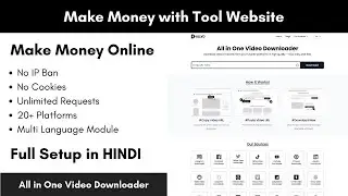 All-in-One Video Downloader Tool Website | PHP Script Setup + Monetization Guide | Hindi