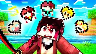 Minecraft Demon Slayer but there's CUSTOM HEARTS!