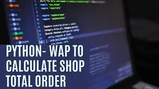 #1 Python language| coding for student| Write program to  calculate shop total order #short #coding