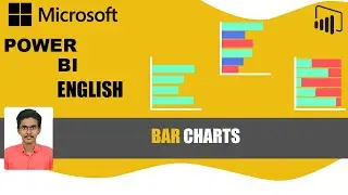 Power BI Bar Charts In English | Stacked Bar Chart | Clustered Bar Chart | 100% Stacked Bar Chart