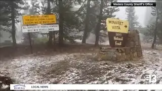 Snow in August!? Upper-level low brings a dusting to the Sierra Nevada