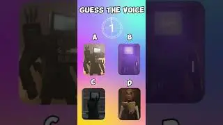 Guess Monsters Voice - Skibidi Toilet Quiz #2