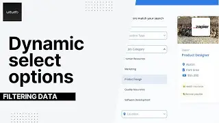 Add dynamic options to filter a collection using the select element