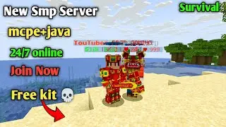 🍟 New Best Public Survival Smp Server For Minecraft 🍿 | Java/Pe/Pojav | 24/7 Online | Free To Join 🌷