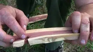 Bow Drill Fire Start to Finish
