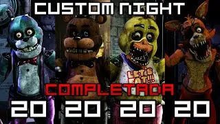 JUGANDO FNAF PLUS CUSTOM NIGHT 20/20/20/20 / FIVE NIGHTS AT FREDDYS PLUS
