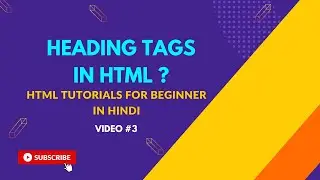 Heading tags in HTML ? | Video #3 |  Code Mastery