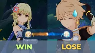 Abyss Sibling Winning VS Traveler Winning (Alternate Dialogues) Luna I Archon Quest - Genshin Impact