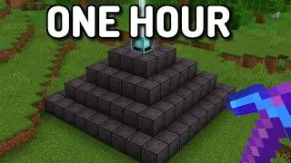 Can I Build a FULL NETHERITE BEACON in ONE HOUR?