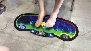 22.22 World Record 3x3 with Feet Average