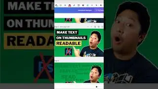 Make Text MORE READABLE on Your YouTube Thumbnails 