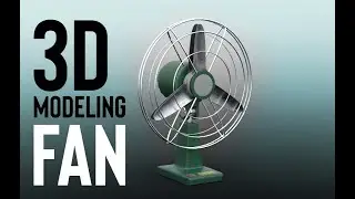 Maya - Modeling & Texturing a Fan - x2 Speed