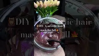DIY Ayurvedic Fall Hair Mask | Strong, Shiny & Longer Hair (2024) 🍂💆🏽‍♀️🍁
