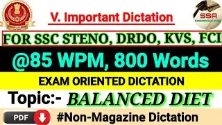 SSC STENOGRAPHER GRADE D SKILL 💯 MOCK TEST #80wpm 840 WORDS WITH TIMER ⏰ #sscskilltest #80wpm #steno
