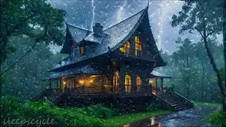 10 Hours Rain On An Old House - Relax & Sleep Soundly Tonight