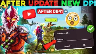 Best Dpi Setting 💥| After Ob41 Update New DPI Headshot Setting | New Setting 😈