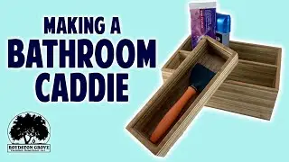 How To Make A  Bathroom Caddie from Stacked Plywood // Scrap Wood Project!