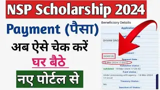 nsp scholarship payment kaise check kare/nsp scholarship payment