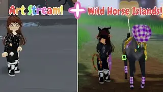 Art Stream + Wild Horse Islands || Making More Staff PNGS + Then Grinding on Wild Horse Islands!
