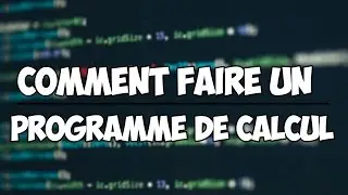 Comment faire un programme de calcul avec le bloc note