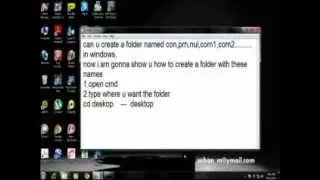 How to Create a CON folder in Windows