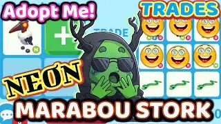 MARABOU STORK NEON TRADING VALUE IN ADOPT ME! #adoptmeroblox