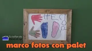 How to make a PHOTO FRAME with pallet wood
