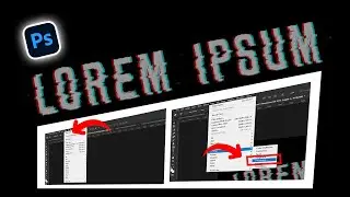 Glitch Style Text Effect in Adobe Photoshop | Easy TutorialI this tutorial