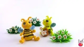 LET'S CLAY! Bee tutorial - pszczólka z modeliny